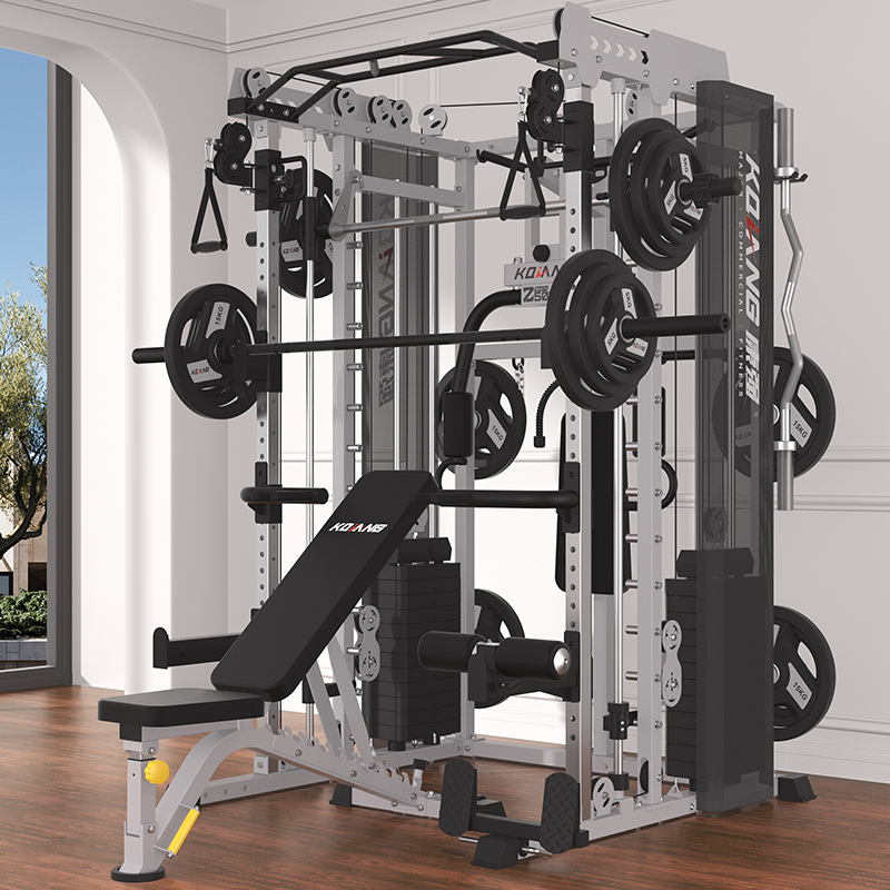 leyu.乐鱼Z50Pro史密斯机综合训练器多功能力量器械家用健身器材深蹲架 Z50Pro推胸夹胸-旗舰版